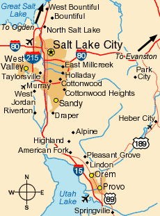 Map Of Salt Lake City And Surrounding Area Maps Of Salt Lake City - Salt Lake Tourist And Visitor Center's 2021 Trip  Planner